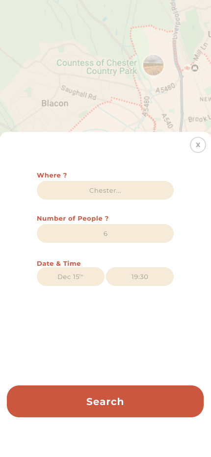 Where 2 Eat map results
